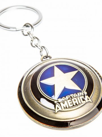 Брелок / на ключи / щит / Капитан Америка / Captain America / бронза