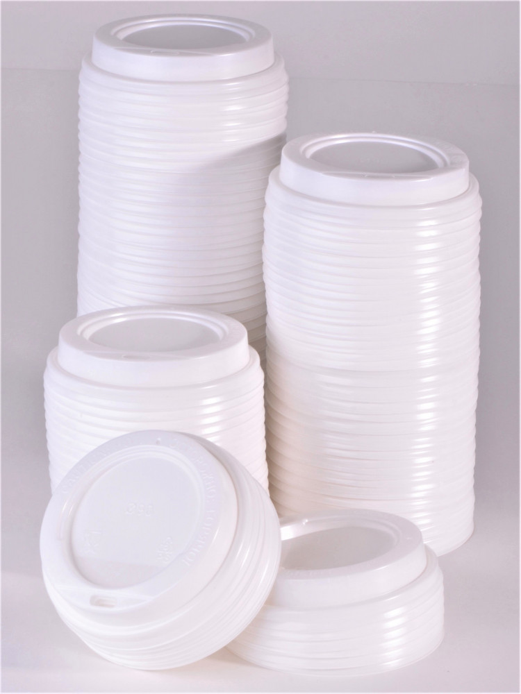 Крышка для бумажного стакана д 90 мм 350 мл 500 мл БЕЛАЯ 100 шт